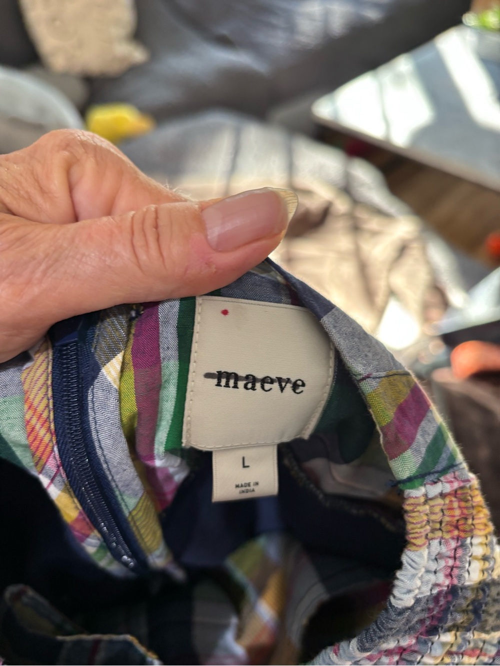 Maeve basque waist plaid skort. - Picture 10 of 11